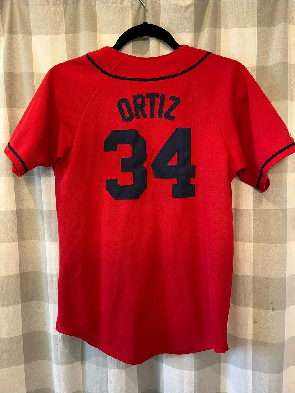 Majestic Red Kids Boston Red Sox Pajama Top with Black Trim